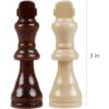 Juegoal Piezas de ajedrez de madera solamente 32 piezas_2