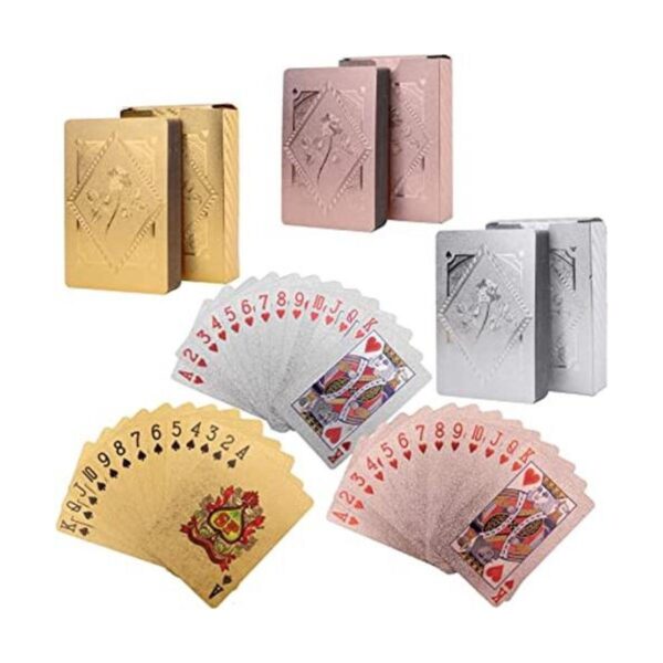 Jucoan 6 mazos de cartas de juego tarjetas de póquer de_1