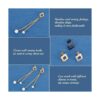 UNICRAFTALE 3 colores 24 aretes de rombo con bucle