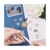 UNICRAFTALE 3 colores 24 aretes de rombo con bucle