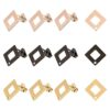 UNICRAFTALE 3 colores 24 aretes de rombo con bucle