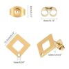 UNICRAFTALE 3 colores 24 aretes de rombo con bucle