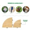 Suruikei Juego de 2 plataformas de perca para pájaros