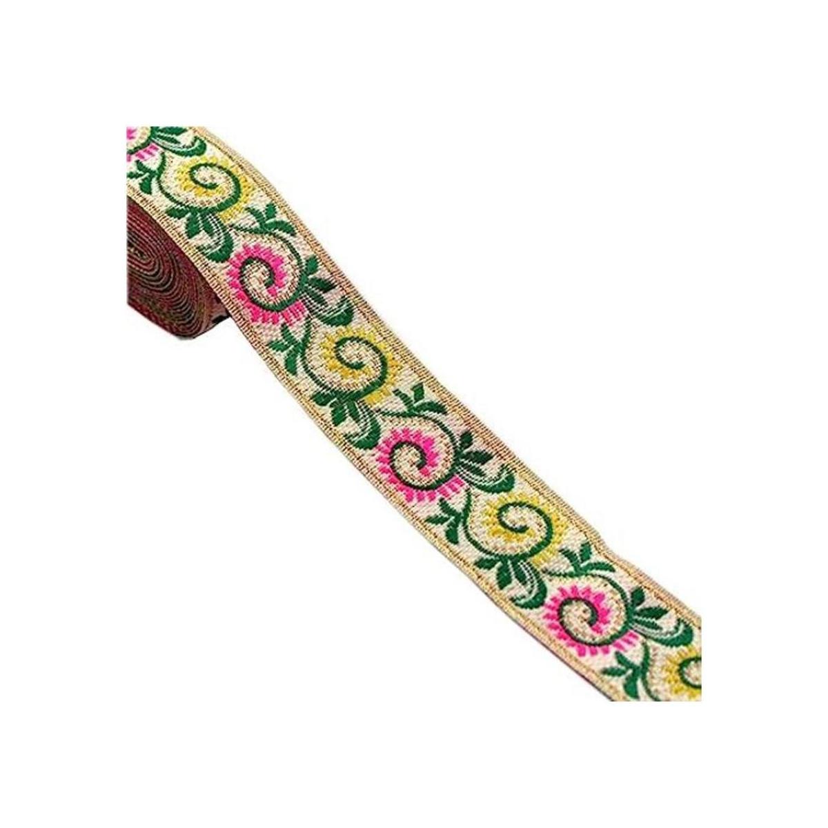 MSCFTFB Patrones de Pasley Jacquard Cinta de tela tejida