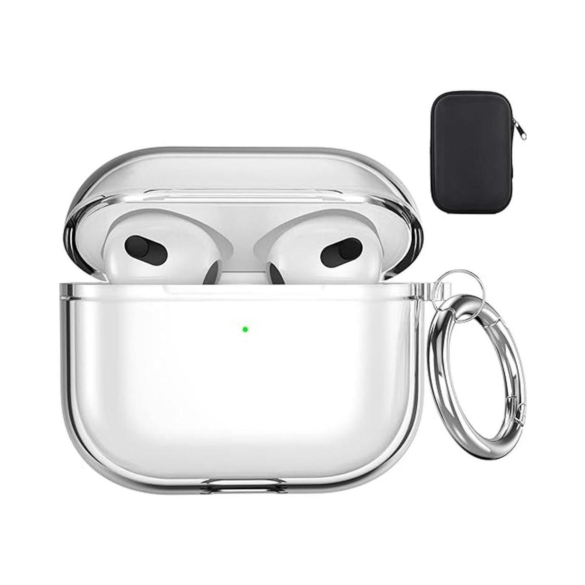 Valkit Funda compatible con AirPods 3 funda transparente