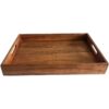 Kaizen Casa Bandeja rectangular de madera plato de_1