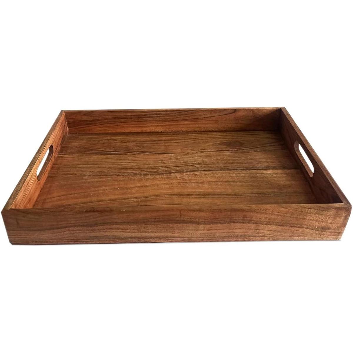 Kaizen Casa Bandeja rectangular de madera plato de