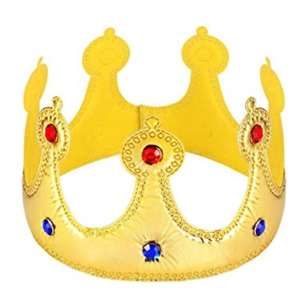 NUOBESTY Corona de rey dorado delicado sombrero de corona_1