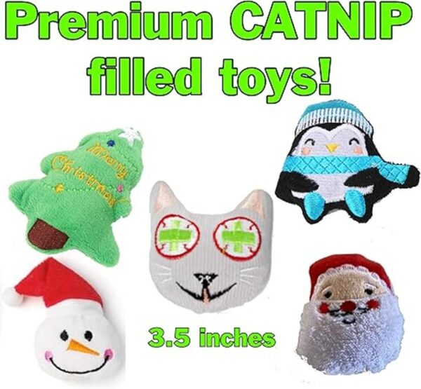 Smokeys Stash Juguetes de Navidad para gatos de hierba