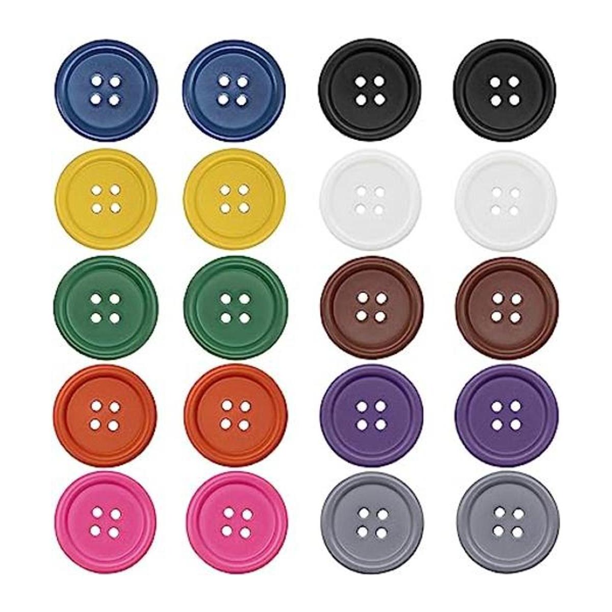 Raydodo 50 botones de 0.984 in para manualidades botones