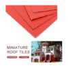 Juego de construcción de azulejos en miniatura para casa