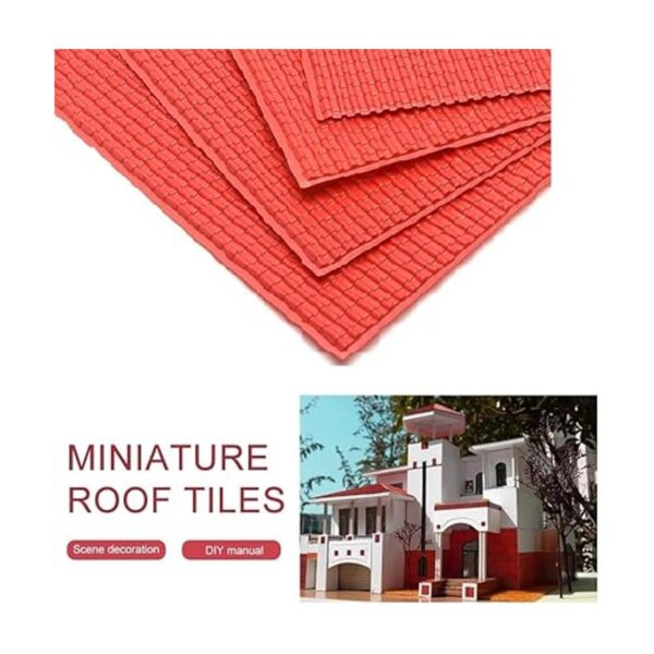 Juego de construcción de azulejos en miniatura para casa