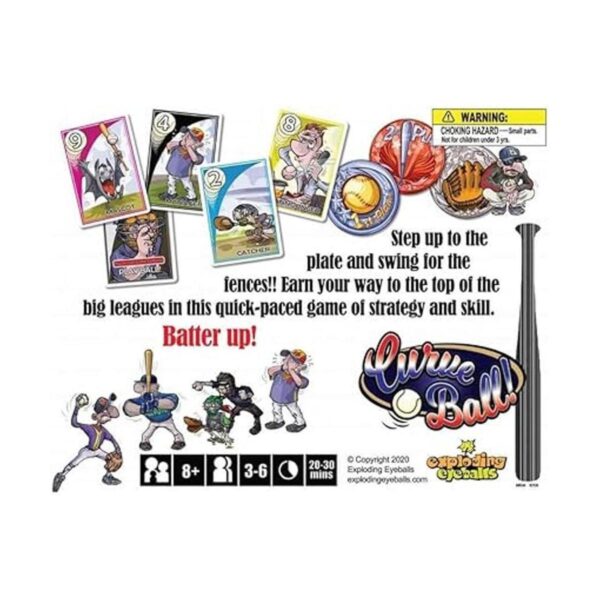 Juego de cartas de béisbol Curve Ball para fanáticos de_4
