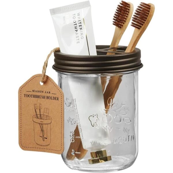 Juego de accesorios de baño Mason Jar 4 piezas