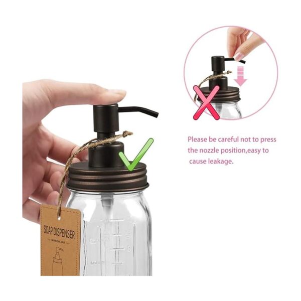 Juego de accesorios de baño Mason Jar 4 piezas