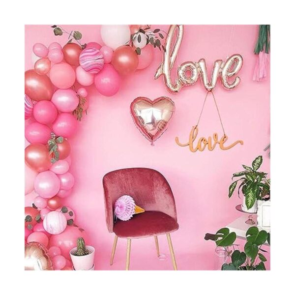 Letrero de madera con texto en inglés Love Wood Letra