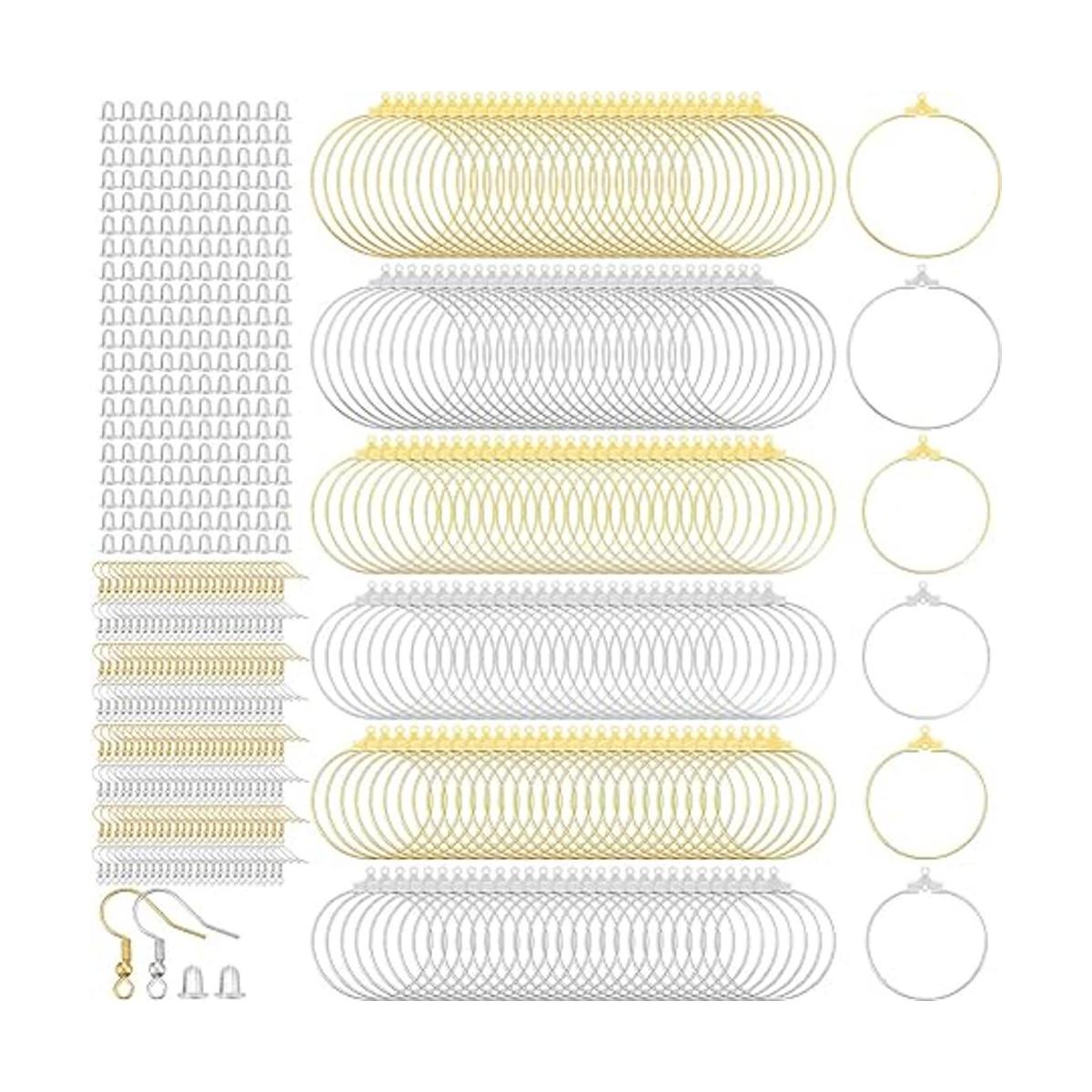 Kit de fabricación de aretes de 580 piezas incluye 180