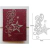 Troqueles de metal con borde de racimo de estrellas copos