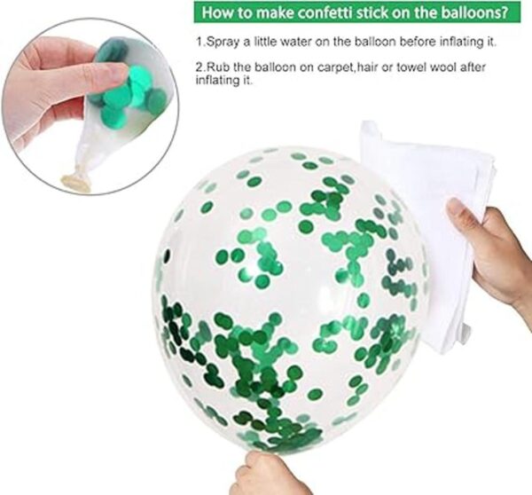 Juego de globos de confeti para decoración del día de San