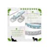 Urieo Collares de seguridad para gatos de piel plateada