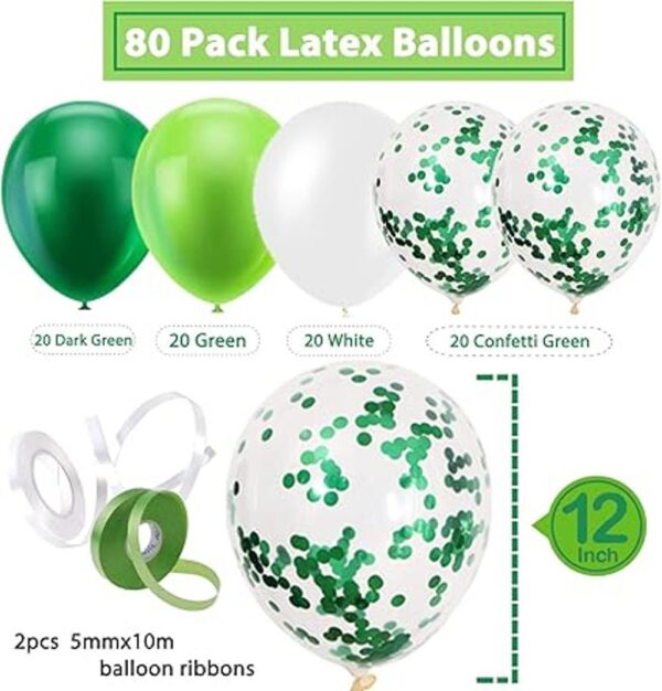 Juego de globos de confeti para decoración del día de San