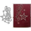 Troqueles de metal con borde de racimo de estrellas copos