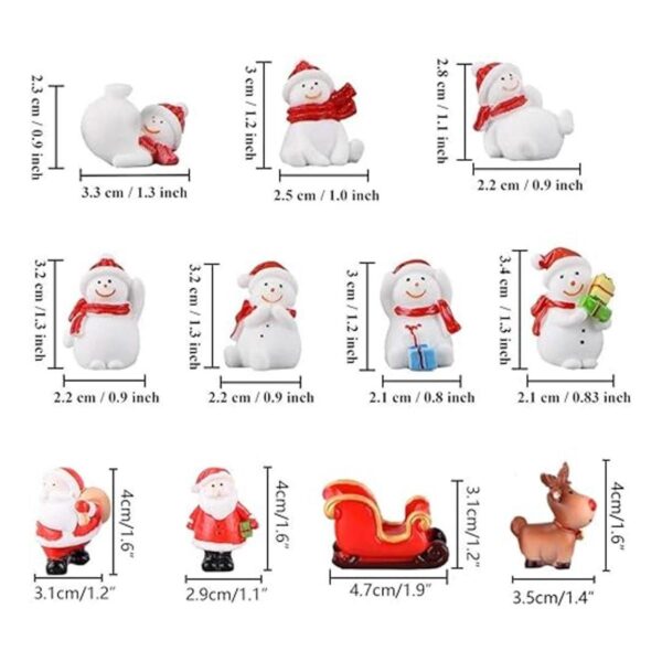 Kit de adornos en miniatura de Navidad 17 piezas de_3