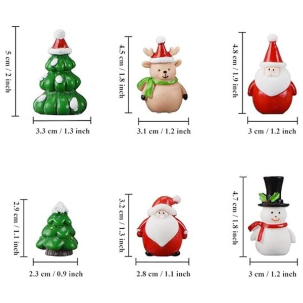 Kit de adornos en miniatura de Navidad 17 piezas de_2