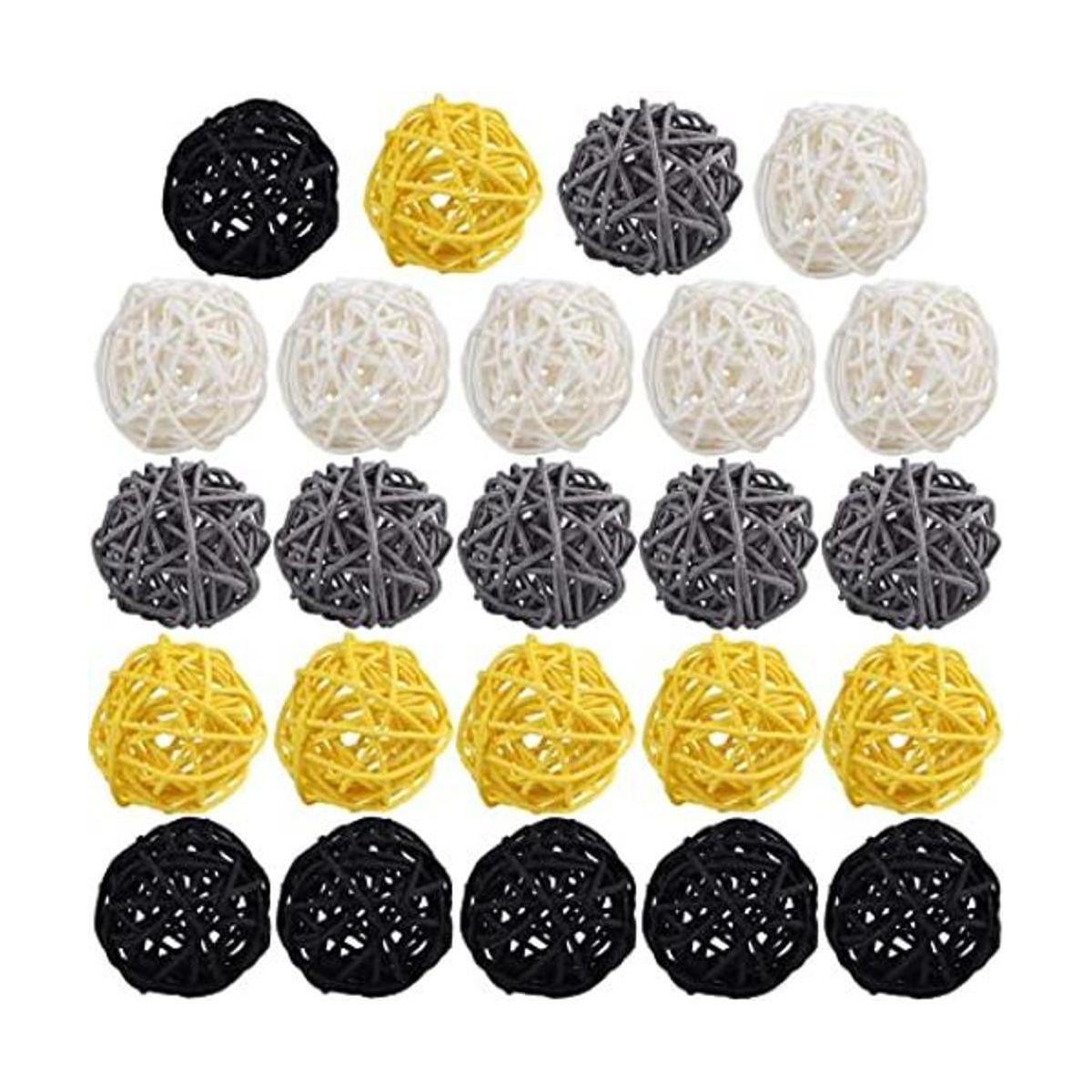 STMK 24 bolas de ratán de 2 pulgadas bolas de mimbre