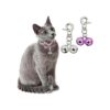 KITTAIL Campanas para collares de perro Paquete de 2