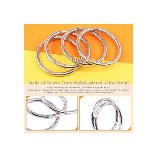 Rustark 60 anillos tóricos de metal plateado de 1932