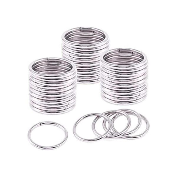Rustark 60 anillos tóricos de metal plateado de 1932