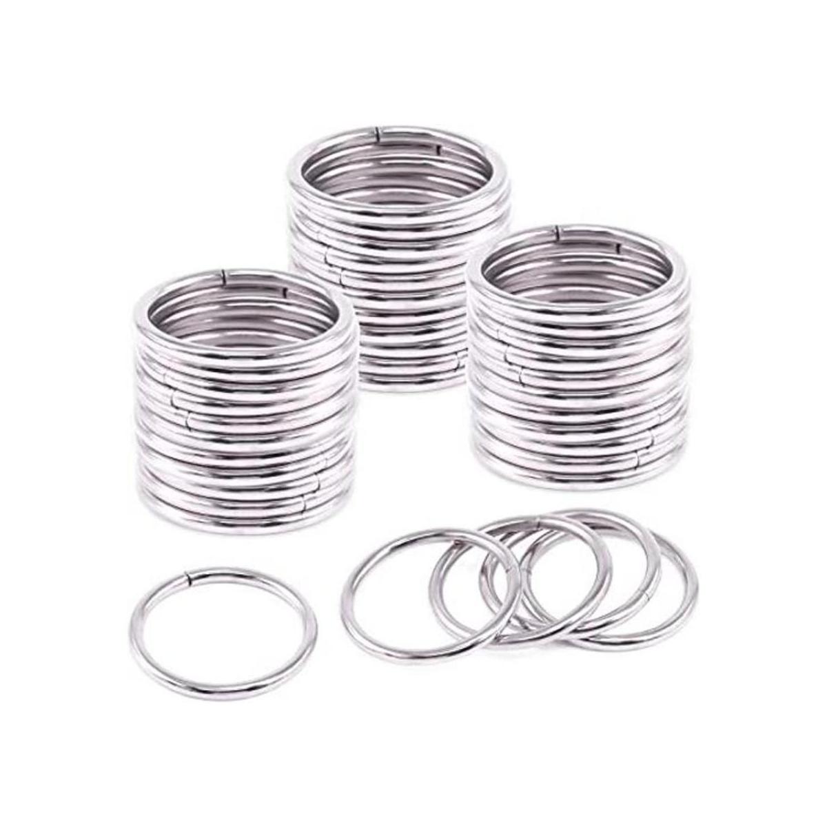 Rustark 60 anillos tóricos de metal plateado de 1932