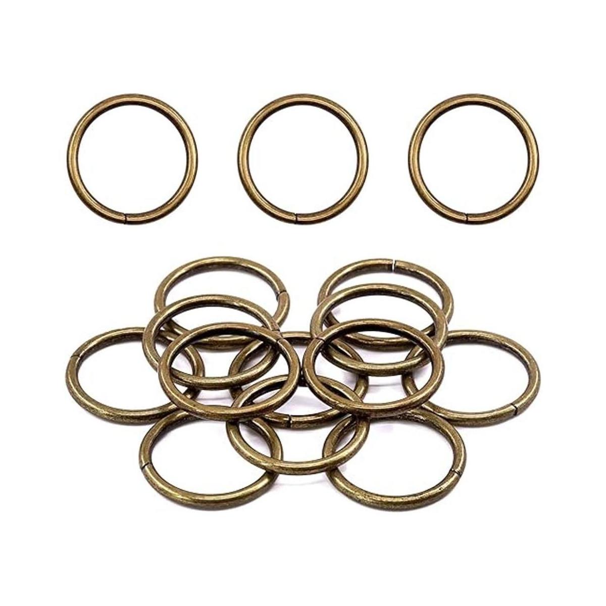 Swpeet 60 anillos metálicos resistentes de 54 pulgadas
