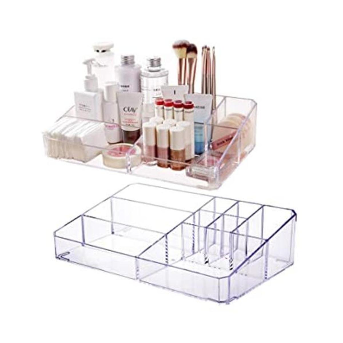 Jucoan Bandeja organizadora de maquillaje acrílico 9