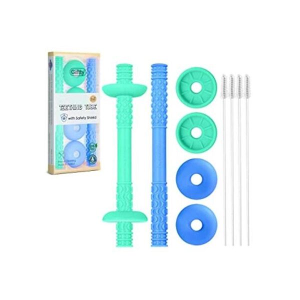 Tubo de dentición con escudo de seguridad para bebé_1