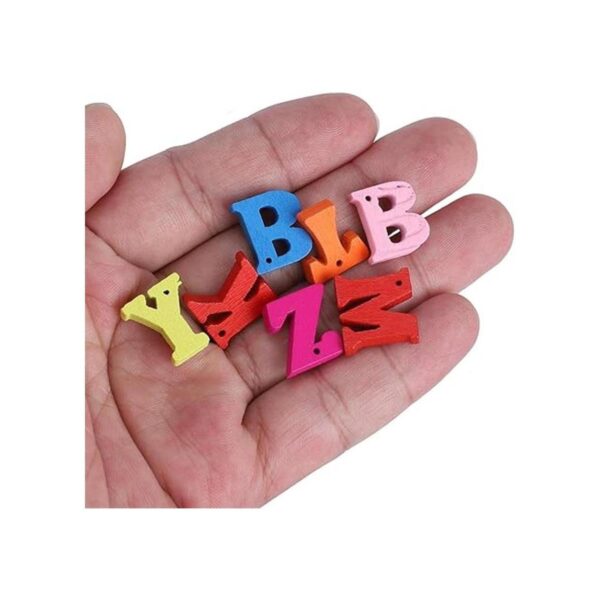 TOPINCN 300 letras de madera de colores surtidos letras