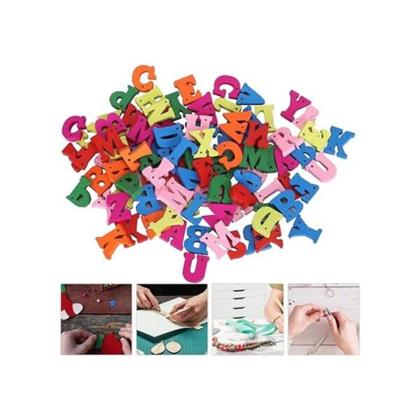 TOPINCN 300 letras de madera de colores surtidos letras