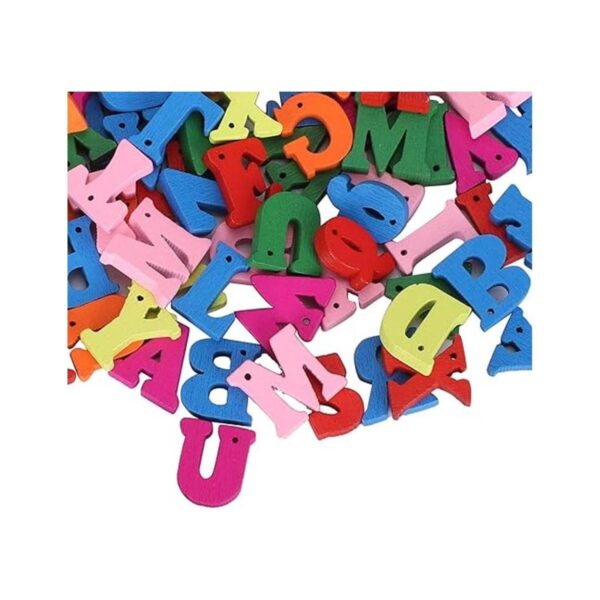 TOPINCN 300 letras de madera de colores surtidos letras