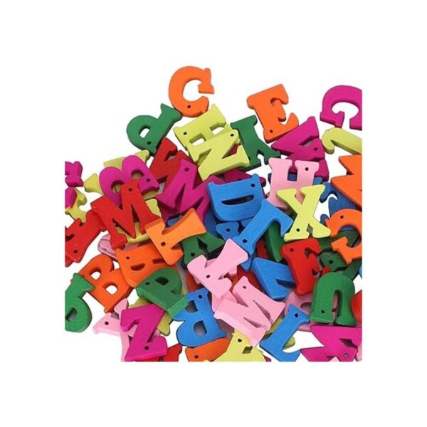 TOPINCN 300 letras de madera de colores surtidos letras