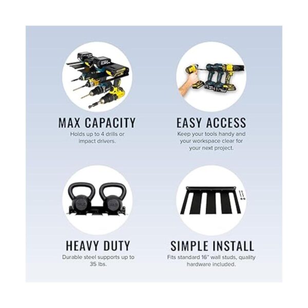 StoreYourBoard Estante de almacenamiento de taladro_3