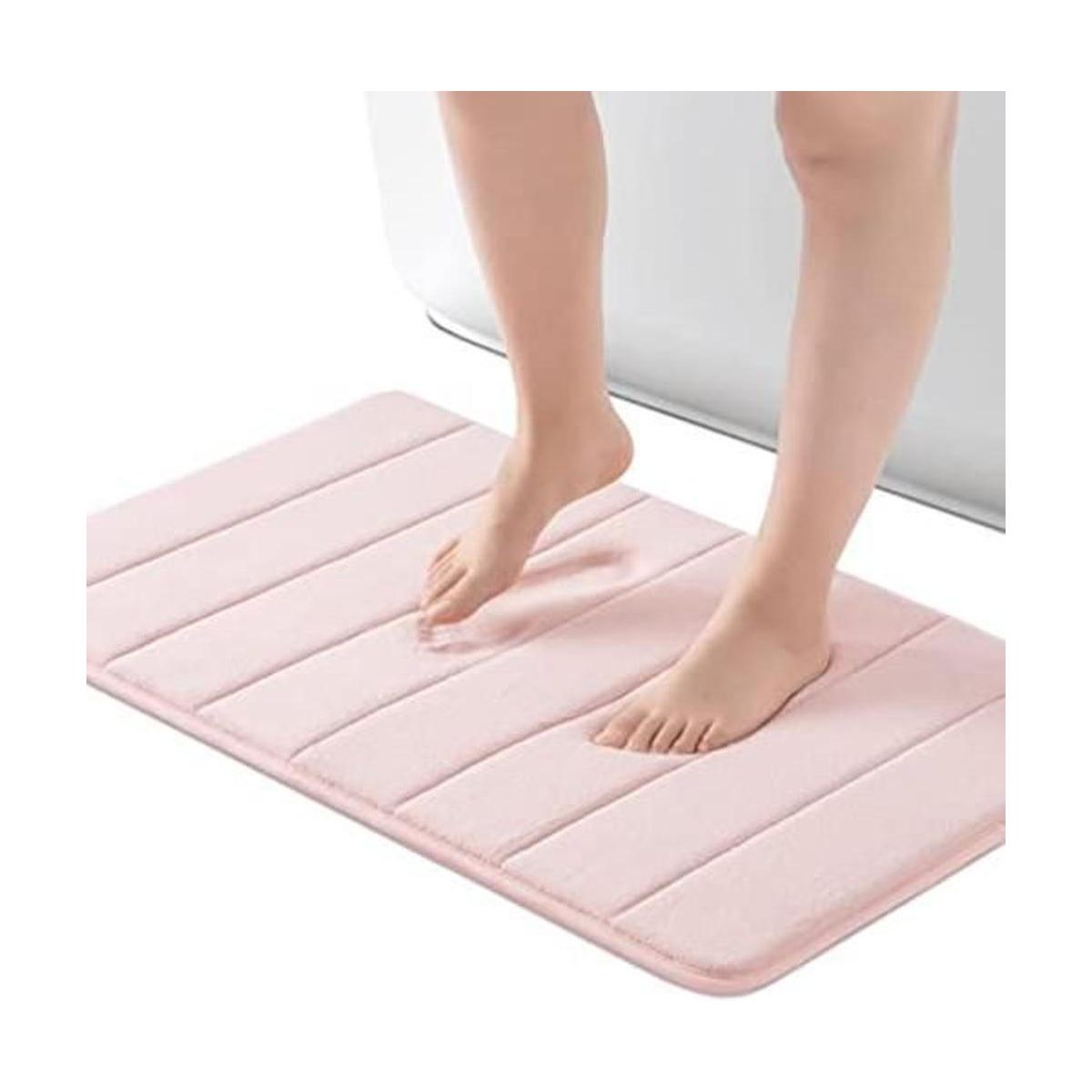 ROSMARUS Tapete de baño de espuma viscoelástica de 17 x 24