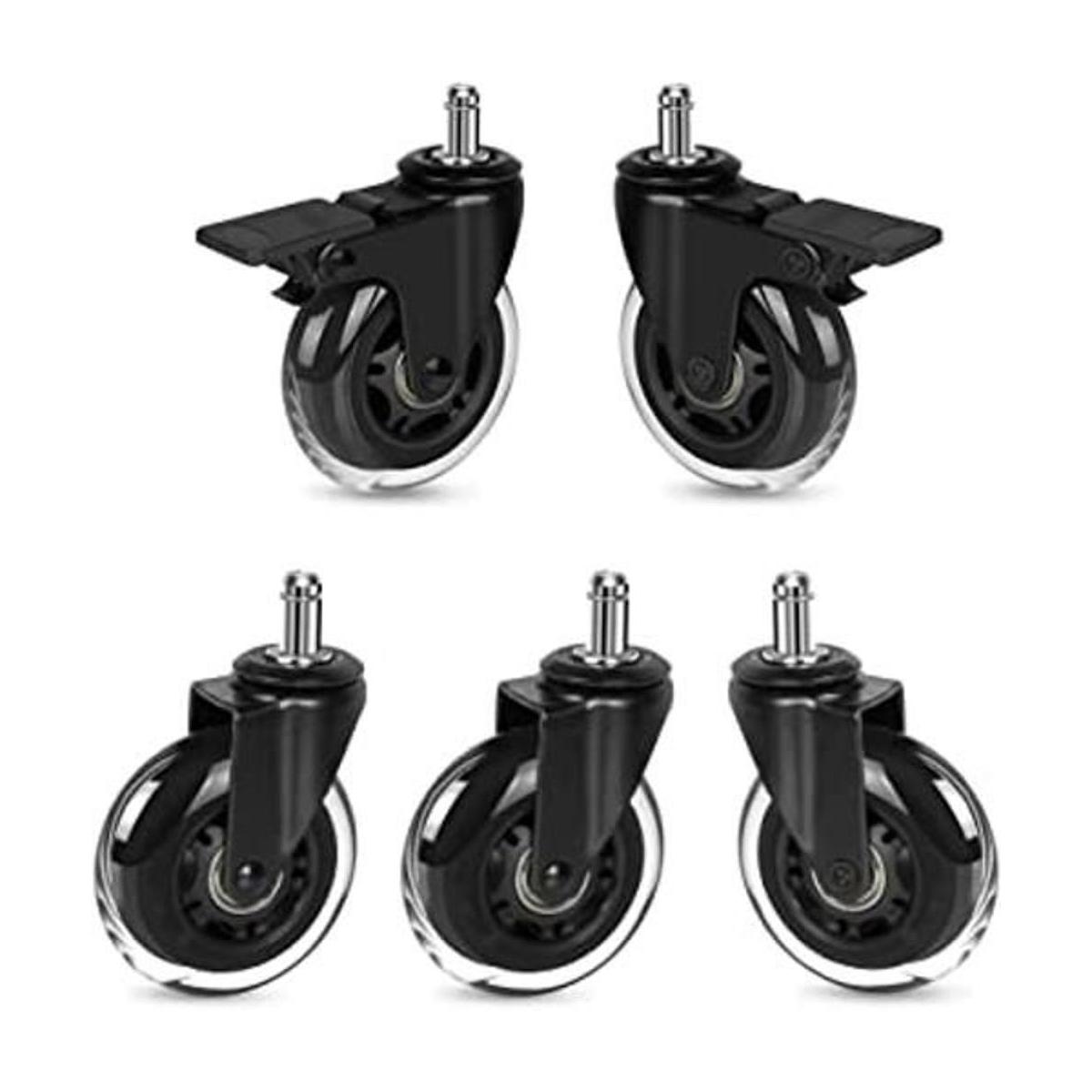 Hirate Juego de 5 ruedas para silla de oficina 2 con