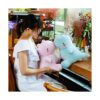 Lindo dinosaurio de peluche animal gordo de juguete dino_3