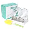 Kit de jarra de germinación de semillas 2 tarros de boca
