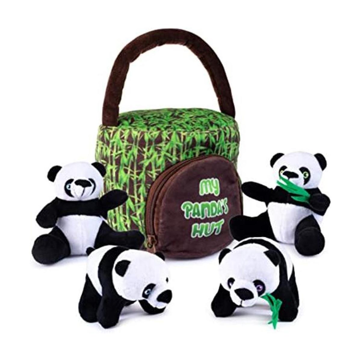 My Talking Plush Pandas Hut Juego de juguetes de