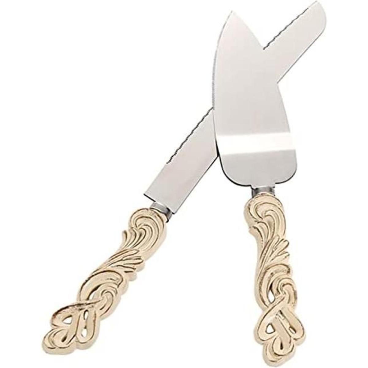 TANG SONG Juego de 2 cuchillos y cuchillos para pastel de