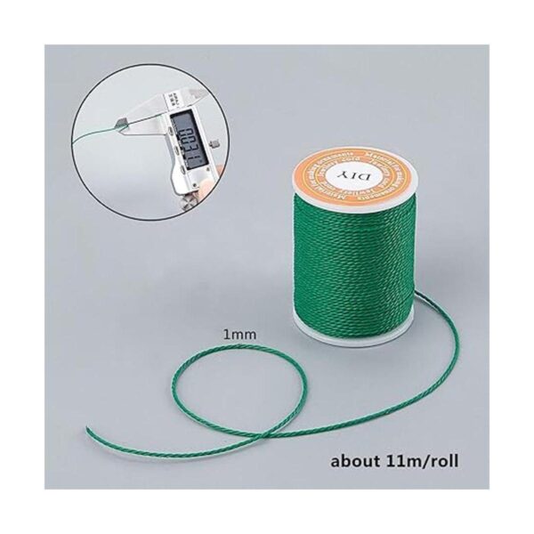 OLYCRAFT Cordón de poliéster encerado de 264 yardas 0.039