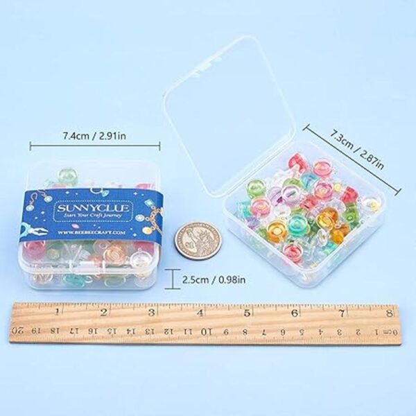 SUNNYCLUE 1 caja de 32 piezas mini botella de resina