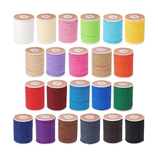 OLYCRAFT Cordón de poliéster encerado de 264 yardas 0.039